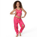 Ensemble enfant top sarouel fushia