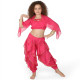 Costume de danse orientale top sarouel enfant fuschia - 1