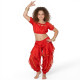 Costume de danse orientale top sarouel enfant rouge - 1