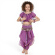 Costume de danse orientale enfant 2 pièces top sarouel violet - 1