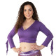 Top de cours de danse orientale violet - 1
