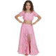 Costume de danse orientale enfant rose clair - 1