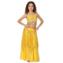 Ensemble enfant de danse orientale jaune