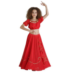 Costume de danse orientale enfant rouge - 1