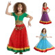 Costume de danse indienne fillette top et jupe - 1
