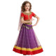 Costume de danse indienne fillette top et jupe - 3