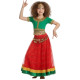 Costume de danse indienne fillette top et jupe - 4