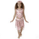 Tenue orientale enfant brillante top jupe rose clair - 1