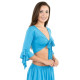 Top de cours de danse orientale turquoise - 1