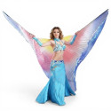 Ailes d'isis de danse orientale multicolore