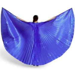 Ailes d'isis de danse orientale bleu roy opaque - 2
