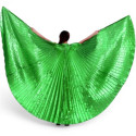 Ailes d'isis de danse orientale vert opaque
