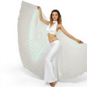 Ailes d'isis de danse orientale ouvertes blanches transparentes