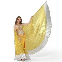 Ailes d'isis de danse orientale pas cher or et argent - 1