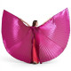 Ailes d'isis de danse orientale ouvertes rose intense - 1
