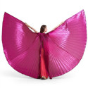 Ailes d'isis de danse orientale ouvertes rose intense