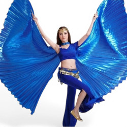 Ailes d'isis de danse orientale ouvertes bleu nuit - 1