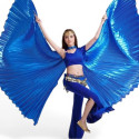 Ailes d'isis de danse orientale ouvertes bleu nuit