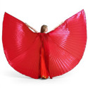 Ailes d'isis de danse orientale ouvertes couleur rouge