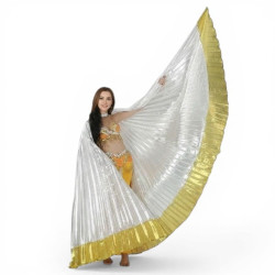 Ailes d'isis de danse orientale pas cher argent et doré - 1