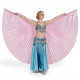 Ailes d'isis de danse orientale vieux rose opaque - 1