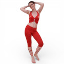 Tenue confortable pour cours de danse rouge