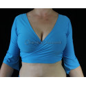 Top d'entrainement de danse orientale turquoise