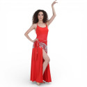 Tenue de cours de danse orientale rouge