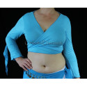 Top de cours de danse orientale turquoise