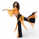 Tenue de cours de danse orientale orange