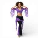 Tenue de cours de danse orientale violet