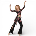 Tenue de stage de danse orientale 2 pièces imprimé fleuri