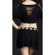 Tenue d'entrainement de danse orientale noire zoom 3