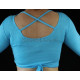 Top de cours de danse orientale turquoise