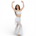 Tenue de cours de danse orientale en dentelle Blanc