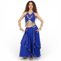 Costume de danse orientale bleu nuit