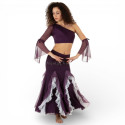 Tenue orientale top jupe violet