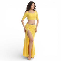 Costume de danse 2 pièces choli et jupe brillante - 3