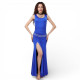 Robe de danse orientale bleu roy femme - 1