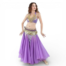 Ensemble de danse orientale sirène violet - 1