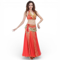 Ensemble de danse orientale sirène rouge - 1