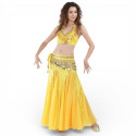 Ensemble de danse orientale sirène jaune