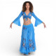 Costume de danse orientale turquoise top jupe - 1