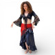 Tenue de danse orientlale fusion flamenco noir jupe et top - 2