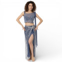 Robe de danse orientale glossy et son voile