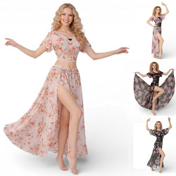 Tenue d'entraînement pour cours de danse fleurie - 7