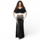 Tenue de danse orientale moderne et scintillante - noir