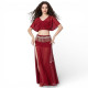 Tenue de danse orientale moderne et scintillante - rouge