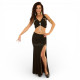 Tenue de danse orientale top jupe noir - 1