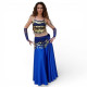 Femme Costume danse du ventre bleu roy - 1